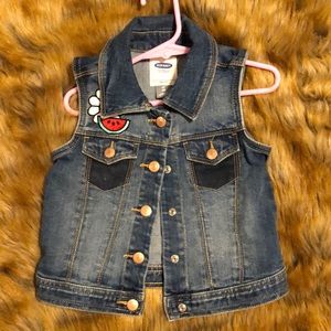 Toddler Girls denim vest